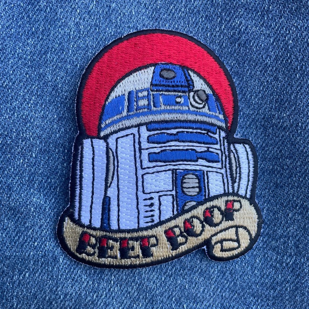R2D2 Beep Boop Iron-on Patch